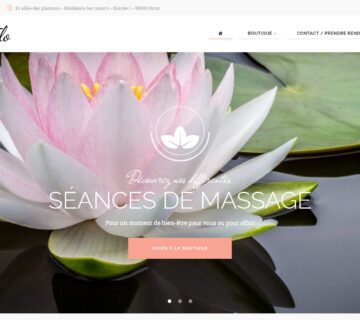 Réalisation du site Web L'art de Flo