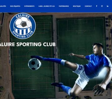 Réalisation et hébergement site Web Caluire Sporting Club
