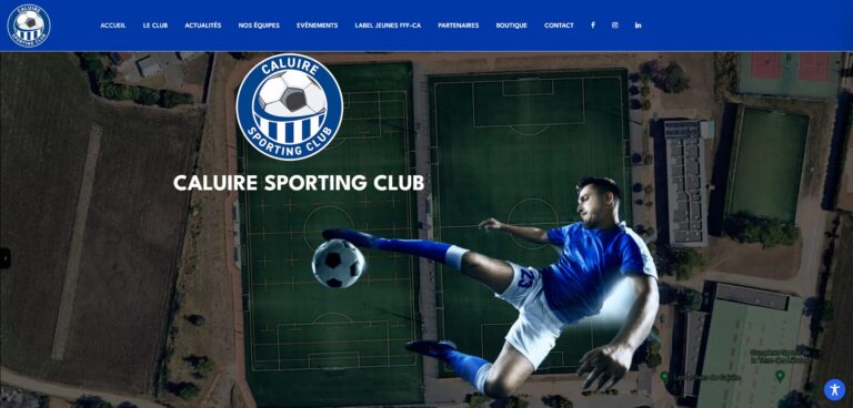 Réalisation et hébergement site Web Caluire Sporting Club