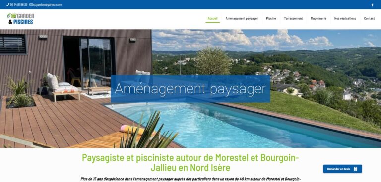 Réassiation de la refonte du site Web de CT Garden