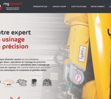 Réalisation du site Web MG Laurent