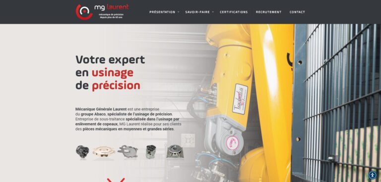 Réalisation du site Web MG Laurent