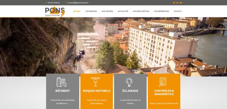 Pons travaux accrobatiques