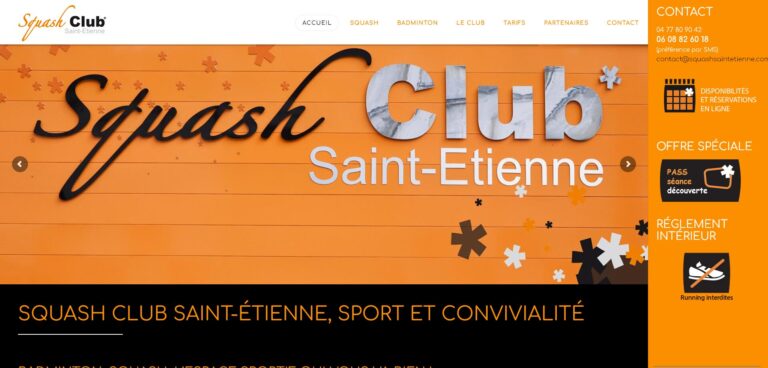 Développement sur mesure du système de réservation des courts